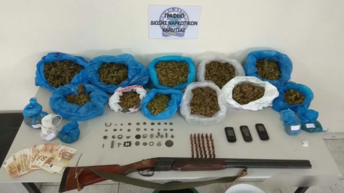 Τρίκαλα: Με κρησφύγετο το σπίτι του εμπορευόταν ναρκωτικά και αρχαιότητες